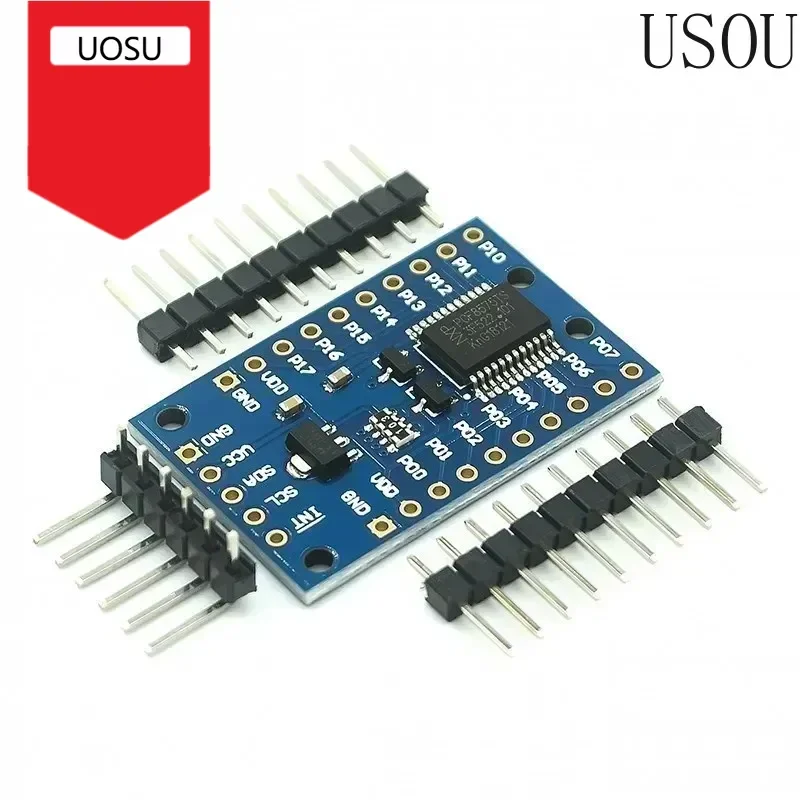 PCF8575 Module Expansion IO port Expander board DC 2.5-5.5V I2C communication control 16 IO ports