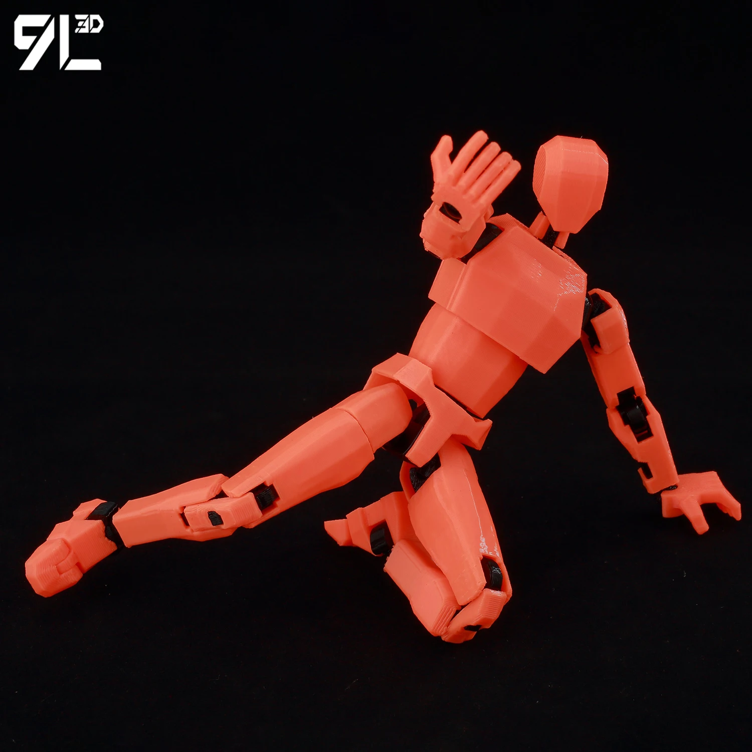9L 3D Printed Articulated Dummy13 Lucky13 Figure Multi-Joint Action Body Assembly Kit SHF Compatible Stop-Motion Animation Model