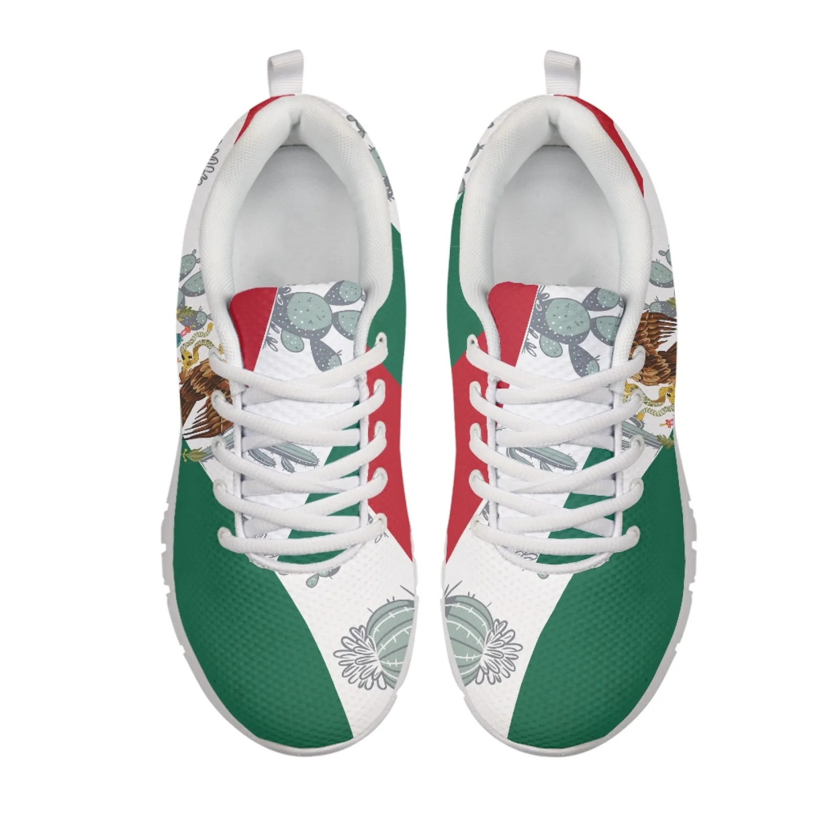 Coloranimal Cactus Stripes Print Anti-Slip Sports Shoes Mens Athletic Trainers Sport Shoes for Women Womens