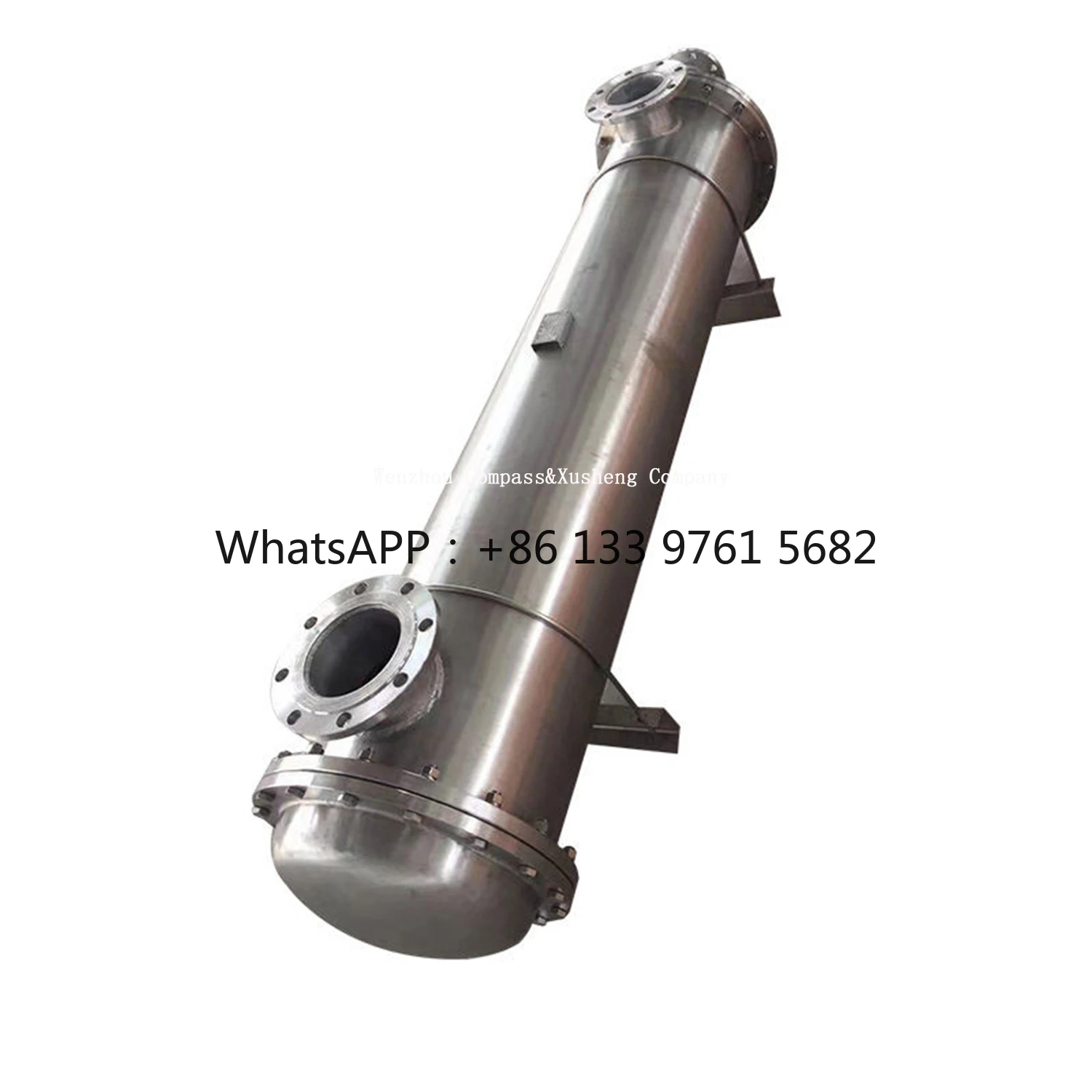

Hygienic Stainless Steel SS316 Tri Clamp Sanitary Condenser Dephlegmator Shell and Tube Heat Exchanger for Chiller