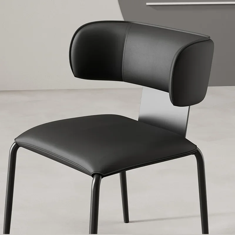 لهجة الكراسي تسريحات أثاث غرفة الطعام الحديثة الفاخرة الحد الأدنى الشمال كرسي غرفة نوم Cadeira الأثاث مكتب المطبخ #6