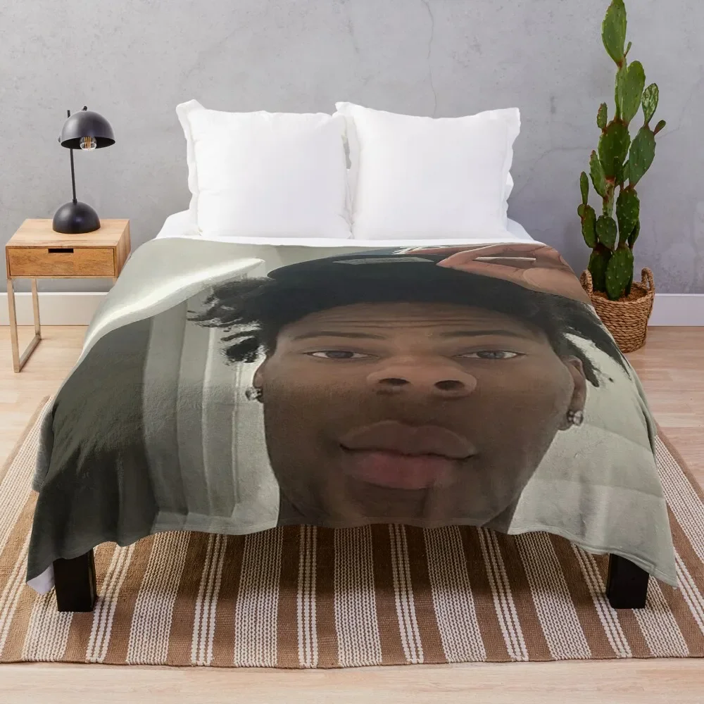 IShowSpeed embarrassing Instagram Throw Blanket anime Soft Plaid Blankets