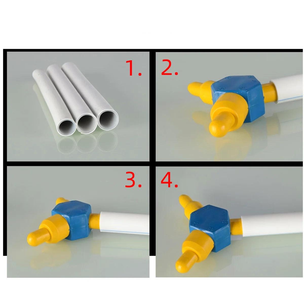 Pipe Installation Tools Rounding Device Flaring Device Tube Bender Hose Repair Connectors Plastic PE Pipe rounder Hole 1 Pcs