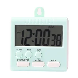 Digital Kitchen Timer Simple Operation Countdown Timer Visual Timer 24 Hour Clock for Cooking Study Fitness and Yoga