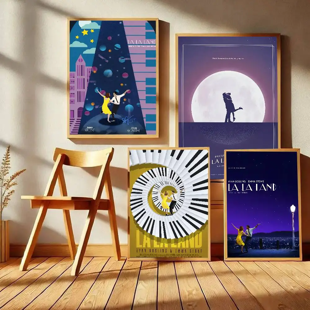 L-La La Land Move Poster Art With Prints Home Bedroom Living Room Decoration Gift