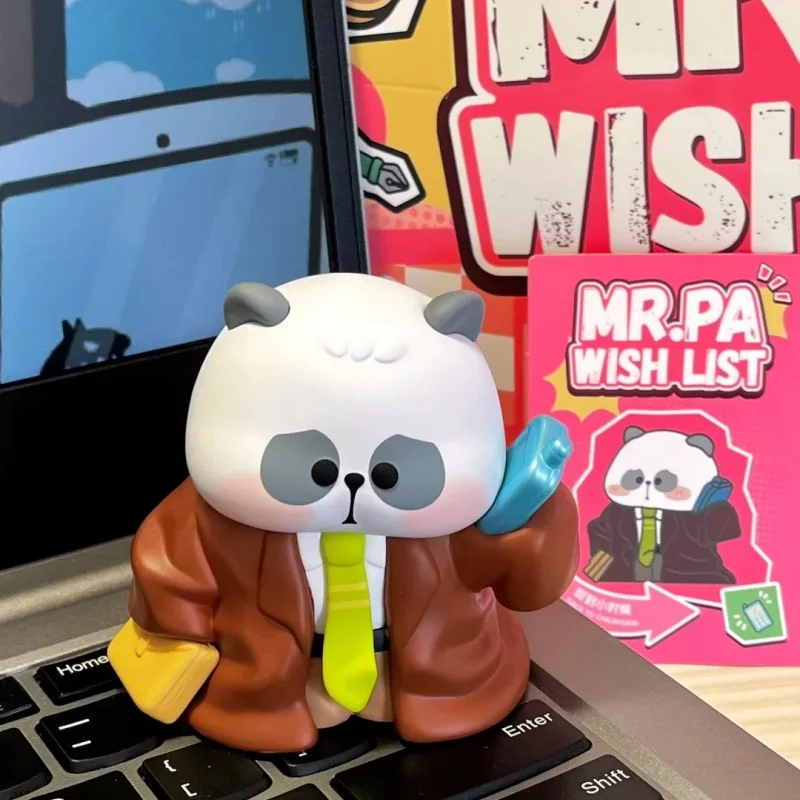Neue Original Blind Box Mr.Pa Wunschliste Serie Kawaii Desktop Handgemachte Ornamente Cartoon Zimmer Dekor Modell Mystery Box Spielzeug Geschenke