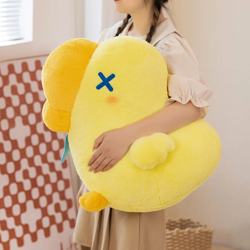 40/55cm Stupid Goose Plush Toy Realistic Cute Yellow Ducks Stuffed Animal Toys Cartoon Soft Back Pillow Gifts for Kids