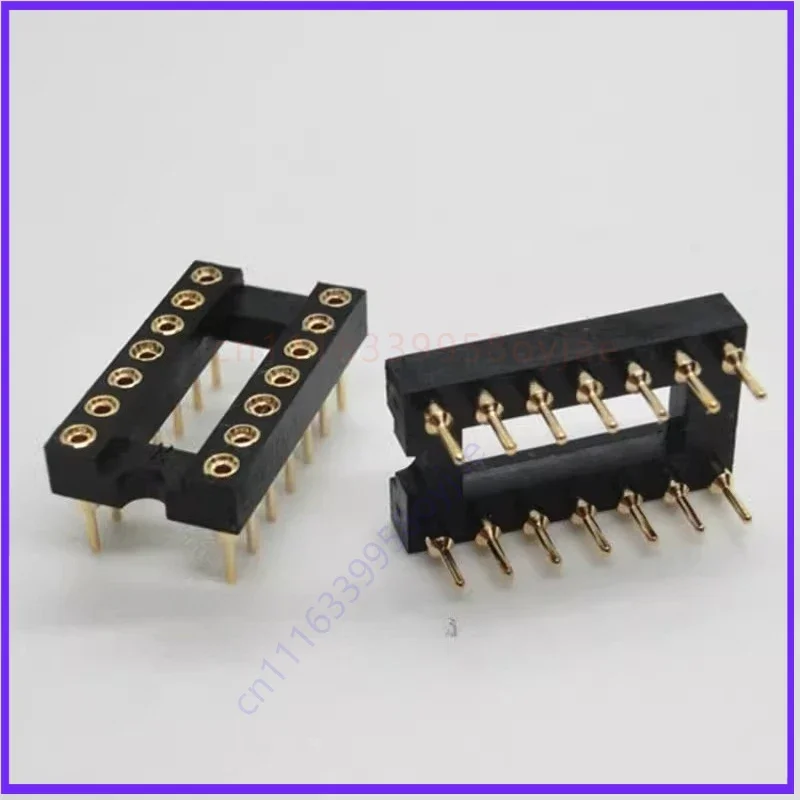 Original Genuine for Nextron 14P Full Gold-Plated Round Hole IC Socket 14-Pin Operational Amplifier Socket 50pcs