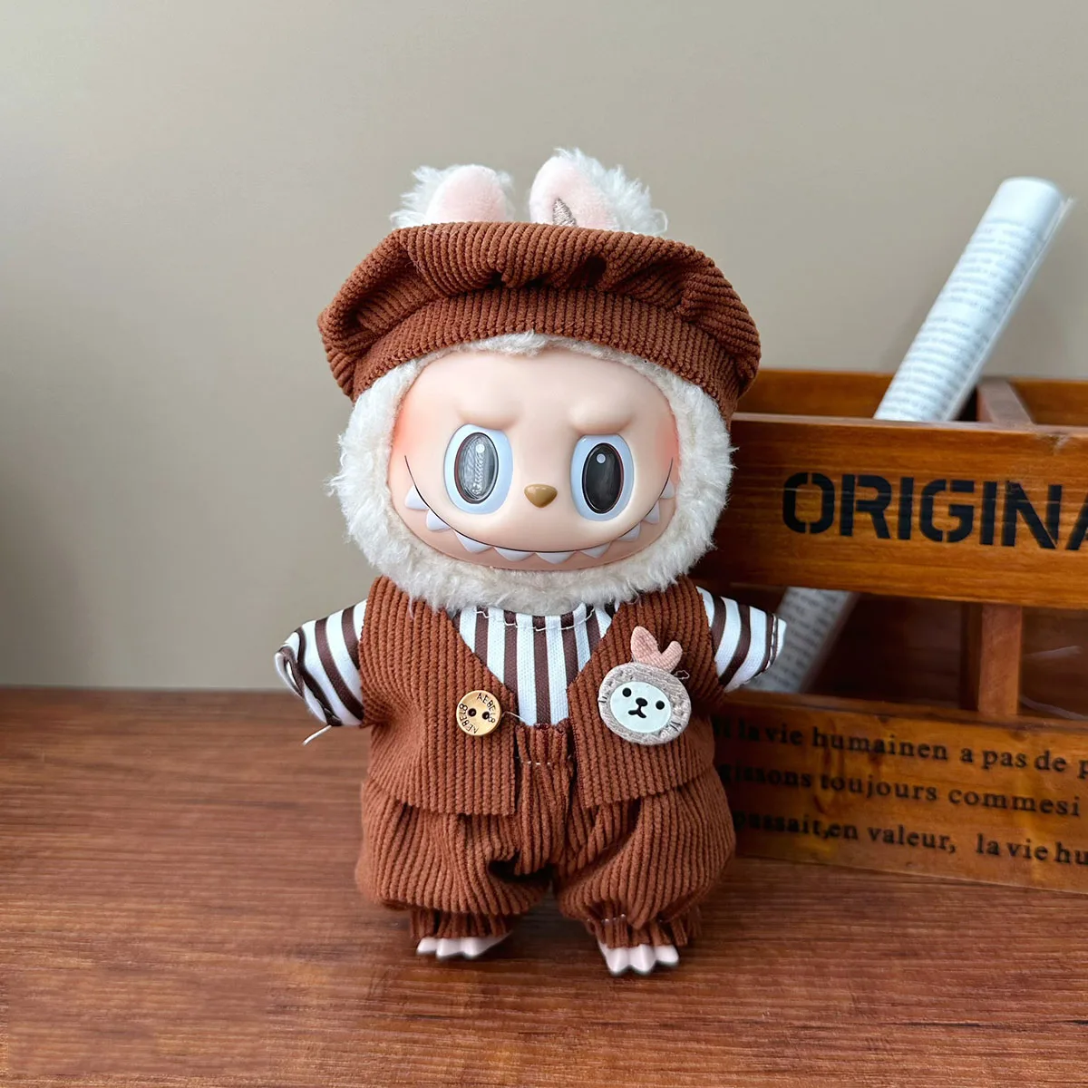 Cute Outfits Accessories Pants Skirt Accessories for 17cm labubu V1/V2/V3 Plush Doll Clothes Accessories Gift