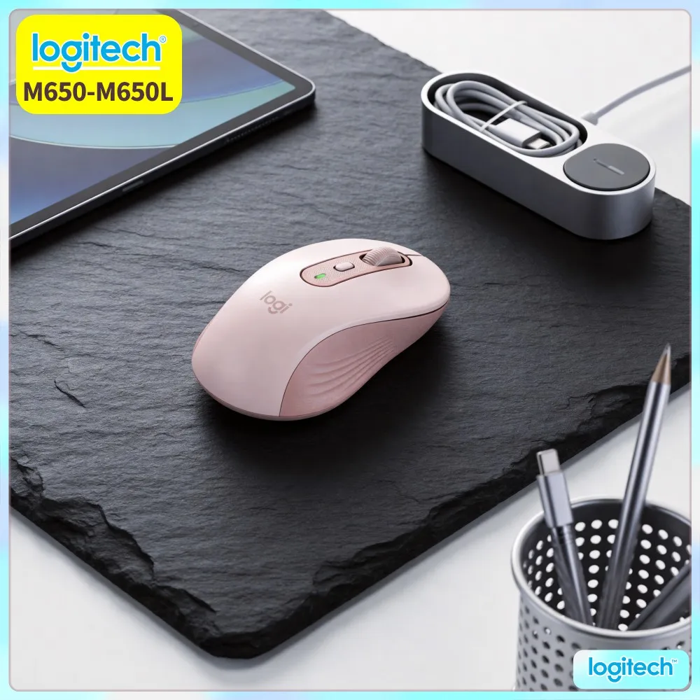 Ergonomic M750 Silent Mouse Soft Anti Slip Grips Bluetooth 2.4G Dual Modes Twenty Four Month Battery Travel Room