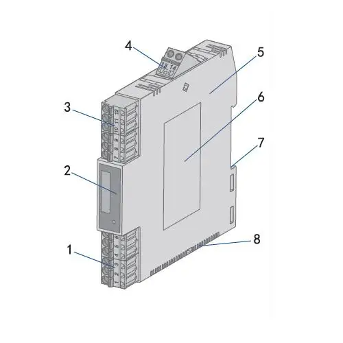 1PC  Yutong Instrument TM6917 Thermal Resistance Temperature Transmitter PT100 Signal Isolator (One In One Out)