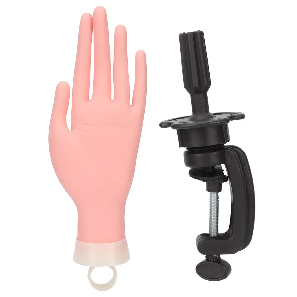 

Bendable Nail Practice Hand Flexible Art Practice Model Fake Practice Hand Flexible Nail Hand Salon Skill Training