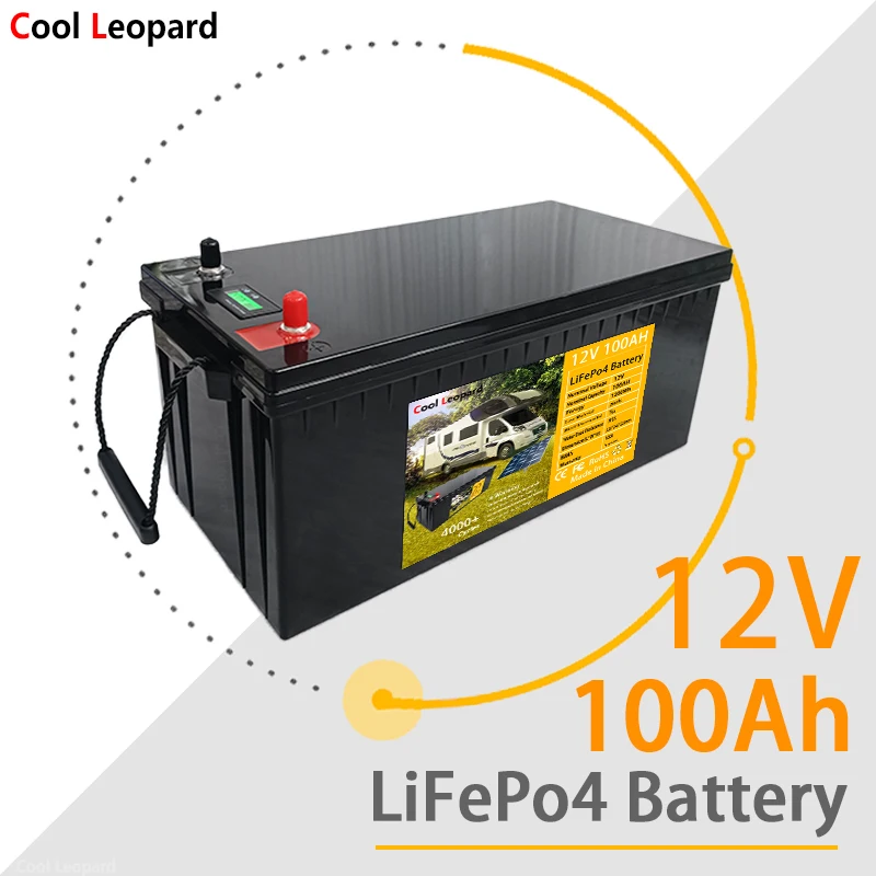 

The Built-In BMS Solar Power Generation System Of LiFePO4 Solar Battery 12V 100Ah Is Suitable For The Standby Power Supply Of RV