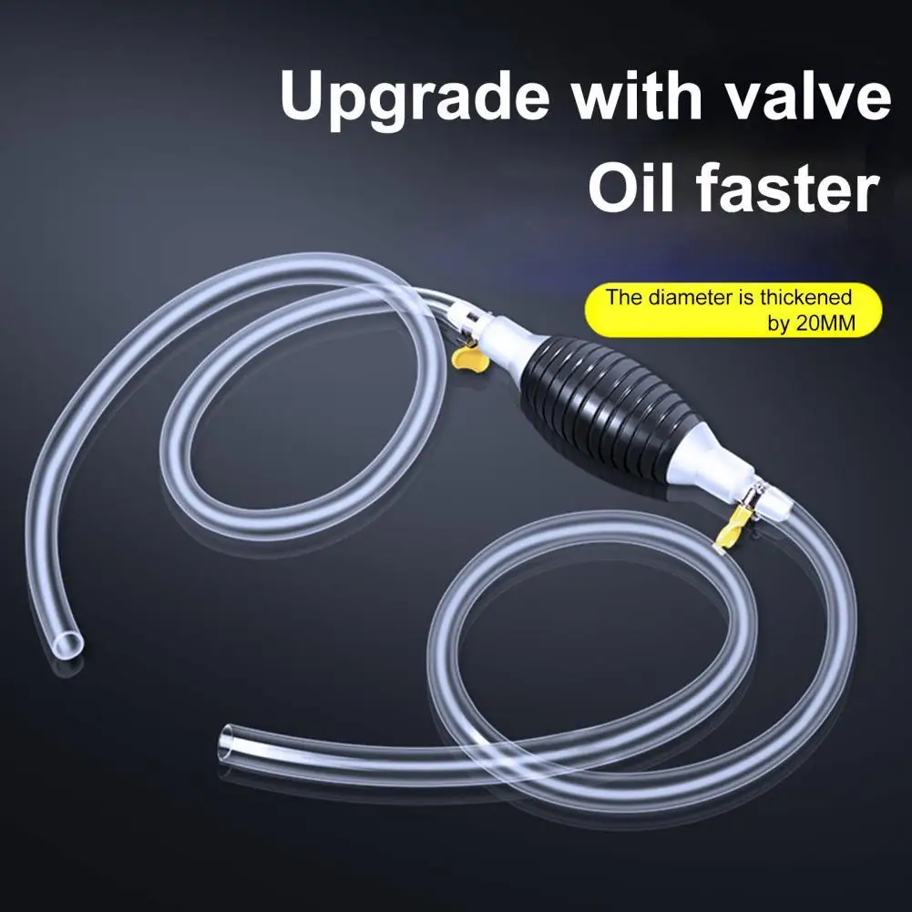 1 Set Siphon Pump Hose Easy Operation Oil Resistant Anti-aging Manual Fuel Tank Suction Hose Kit Auto Accessories