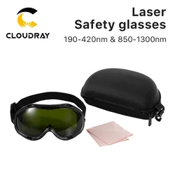 Cloudray 1064nm Laser Safety Goggles Sled Goggles 190-420 & 850-1300nm OD6+ Wavelength Protective Glasses Shield SGUF-F-OD6