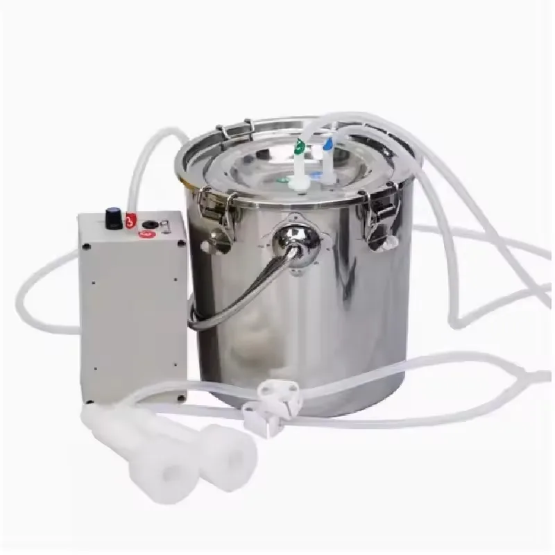 5L cow and sheep milking device Small household electric milking machine Cow and sheep stainless steel barrel breast pump