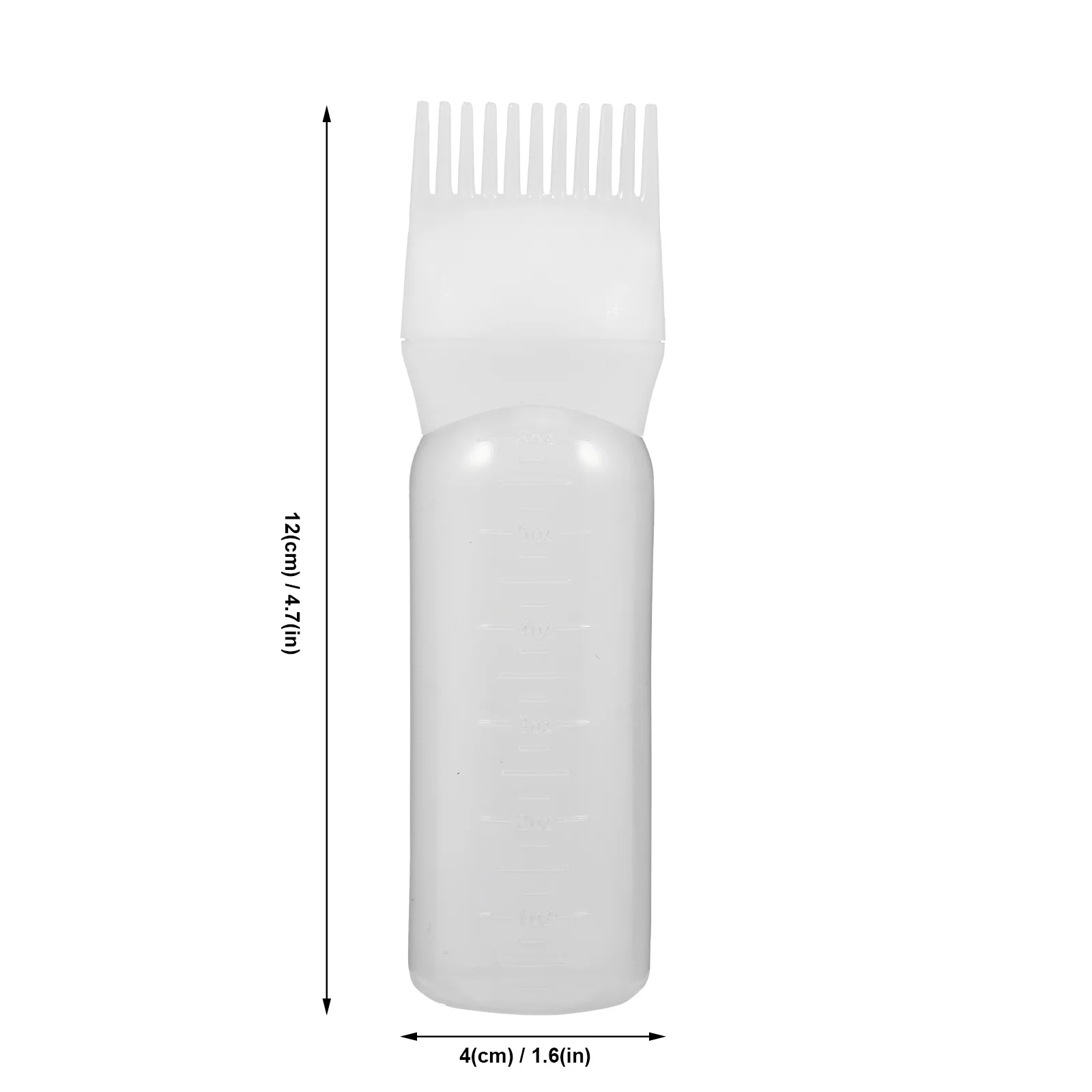 4Pcs Root Comb Applicator Bottles Plastic Hair Dye Bottle for Salon Home Hair Coloring Tool Applicator Bottles - Image 2