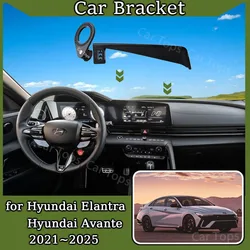 Car Mount for Hyundai Elantra CN7 2021~2025 Avante MagSafe Magnetic Mobile Phone Holder Bracket Gravity Stand Auto Accessories