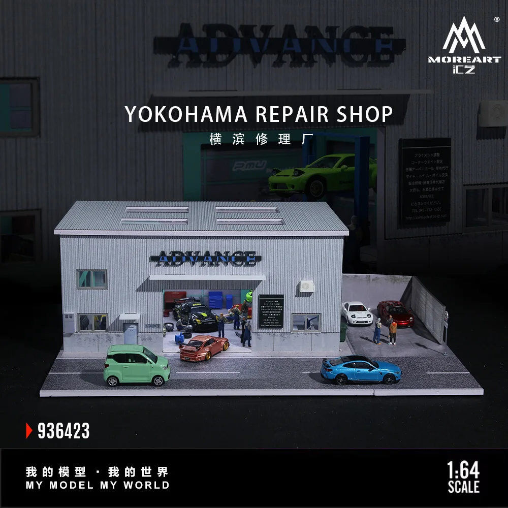 

More Art 1:64 Repair Shop Parking Lot Diorama , Building & Construction Toys For Display&Collection&Gift