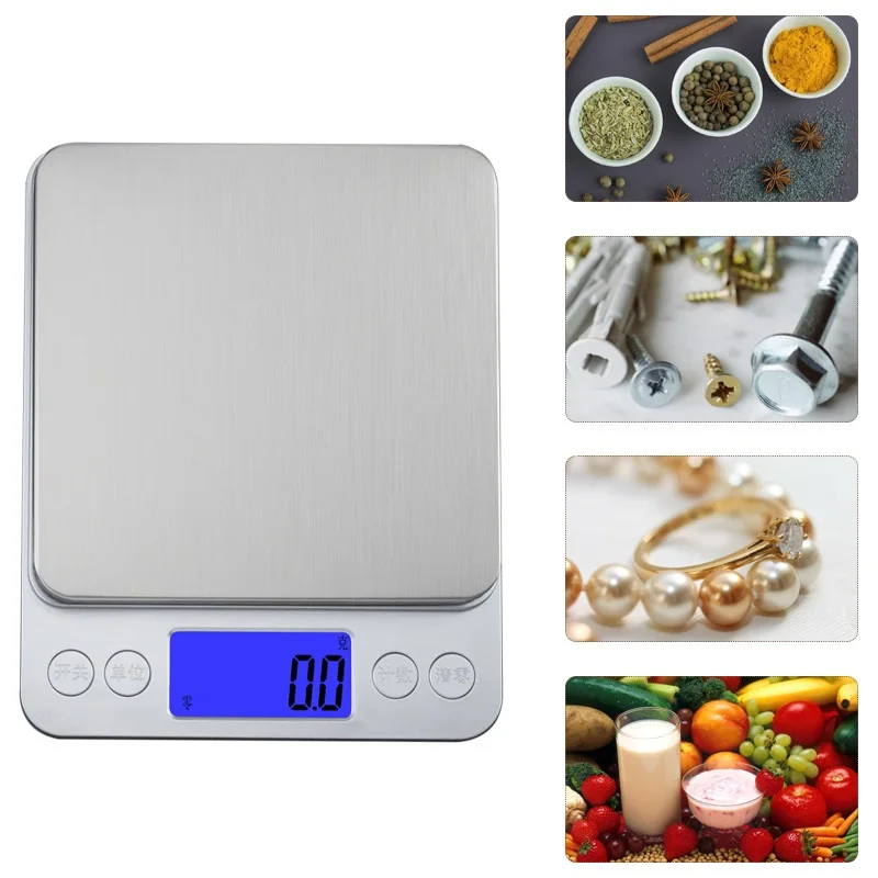 Popular Portable Mini Electronic Scale 500g/2kg/3kg Home Pocket Digital Scale