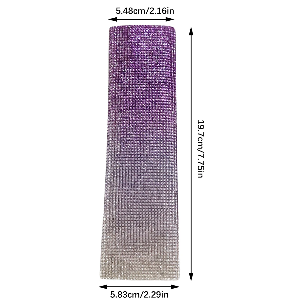 New Rhinestones Microphone Cover,Rhinestones Mic Handle Sleeve, Wireless Microphone Decorative Sleeve for Stage,Party,Wedding