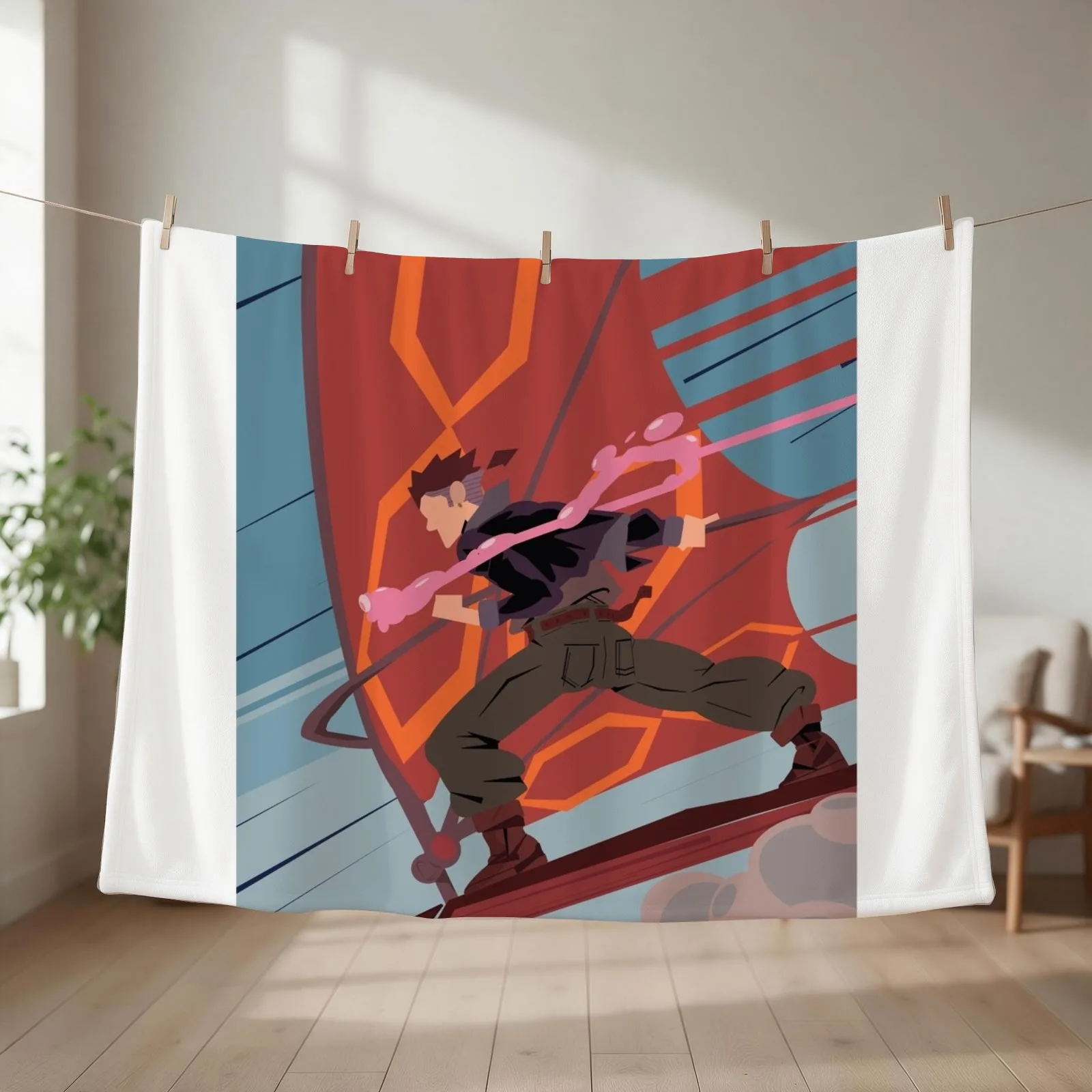 Jim Hawkins Solar Surfer (Treasure Planet) Throw Blanket Beautifuls Thermals For Travel Large Extra Large Throw Blankets
