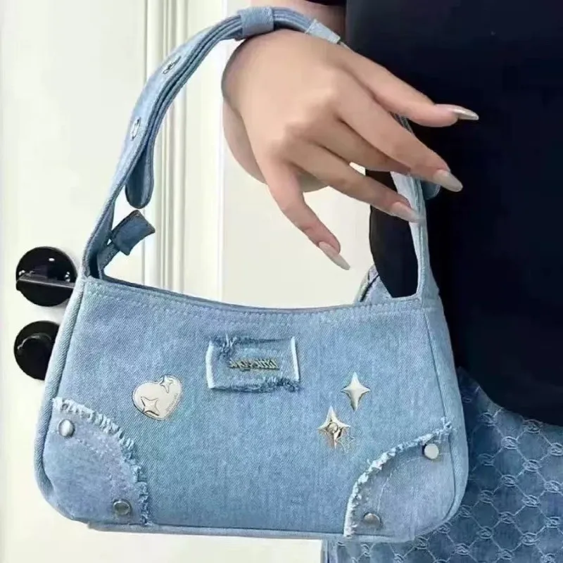 

Women's Bags Millennium Hot Girl 2026 Star High Fashion Versatile Handbag Denim Premium Crossbody Bag
