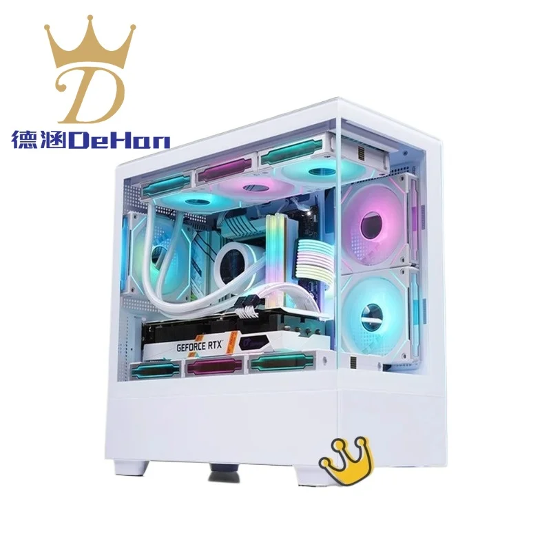 

Suitable for Xuanwu PRO full-side transparent white sea view room MATX ITX computer case desktop 240/360 water cooling