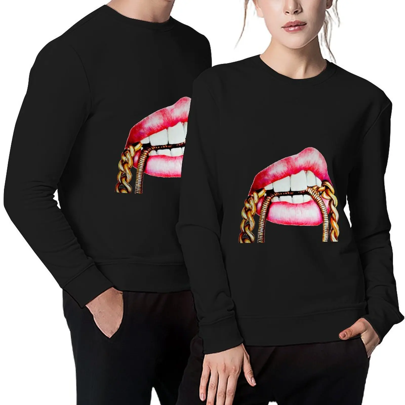 

Chains Taste Good Pullover mens clothing autumn anime clothing winter clothes oversize sweatshirts