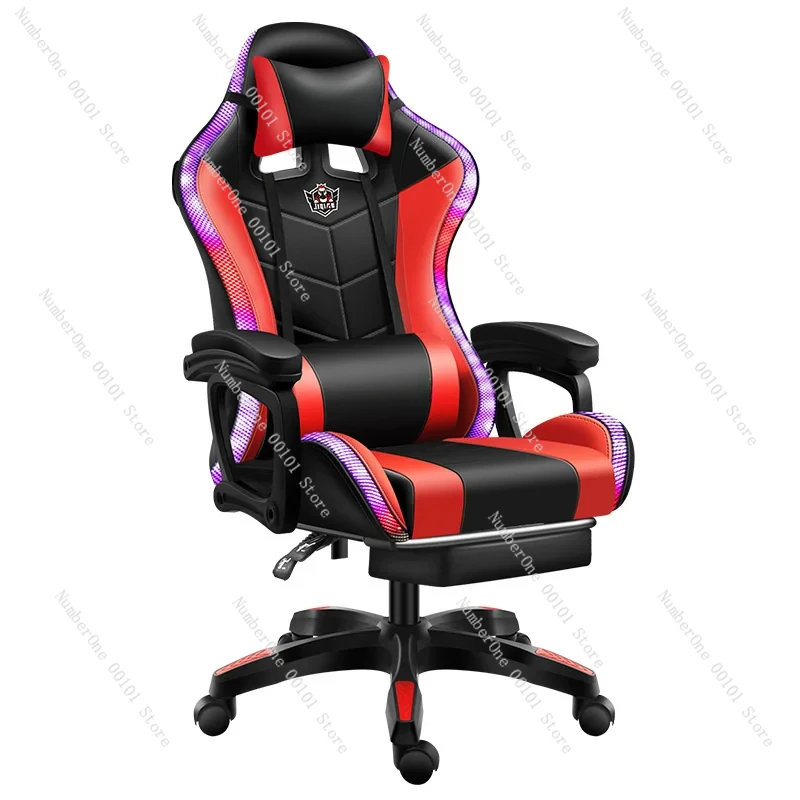 2023 New gaming chair,High quality computer chair with massage,leather office RGB light gamer swivel gaming