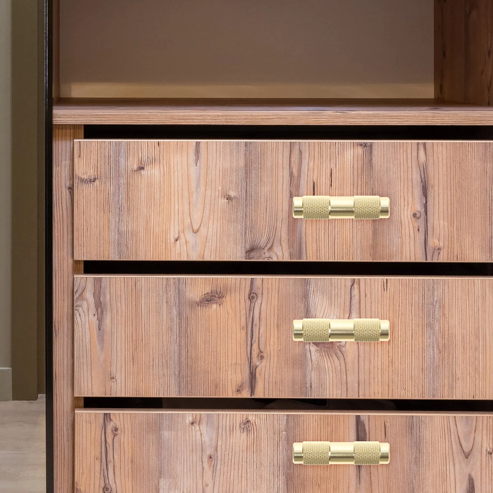 

4Pcs Aluminum Alloy Matte Texture Furniture Handle Drawer Pull Replacement Metal Cabinet Knobs for Wardrobe Dresser