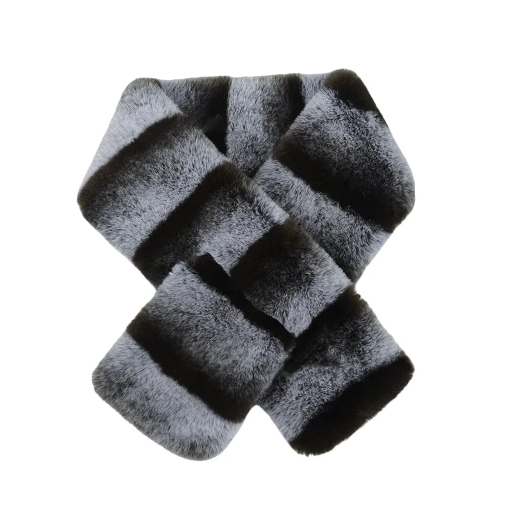 المألوف 13*85 سنتيمتر الشتاء رقيق وشاح لينة فاخرة يلتف شال سميكة الفراء ديكور السيدات الرقبة أدفأ الأوشحة للنساء الرجال