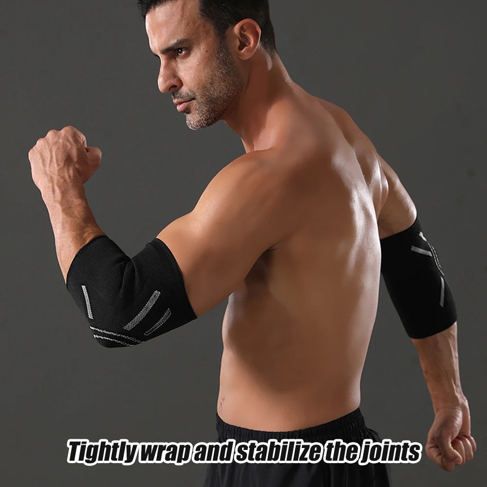 

2PCS Elbow Sleeve Brace Compression Support - Elbow Sleeve for Tennis, Golfer’s, Bursitis, and Sprains, Arthritis, Tendonitis