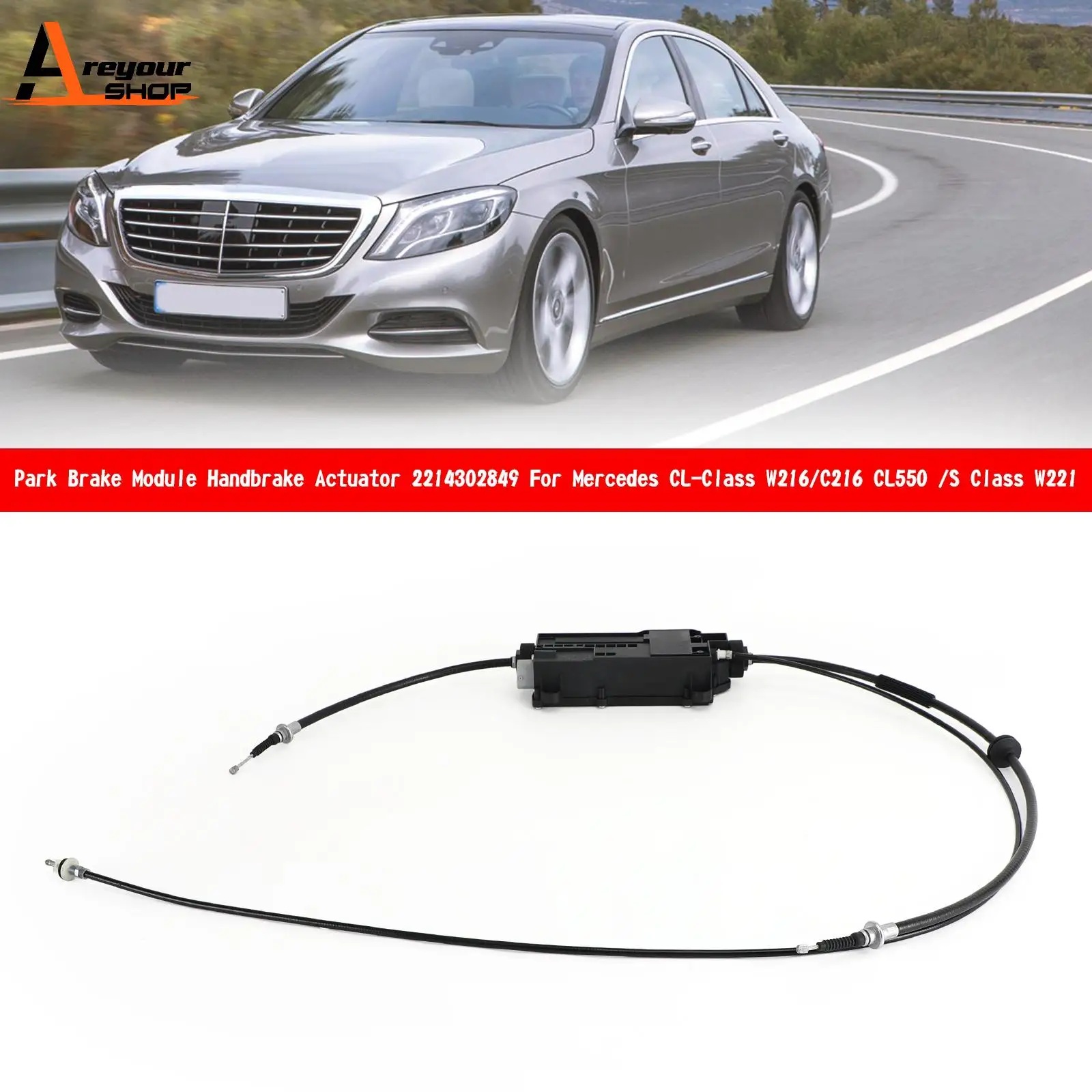 

Модуль стояночного тормоза Areyourshop, привод ручного тормоза для Mercedes CL Class W221 W216 2214302849 A2214420636, автозапчасти для автомобилей