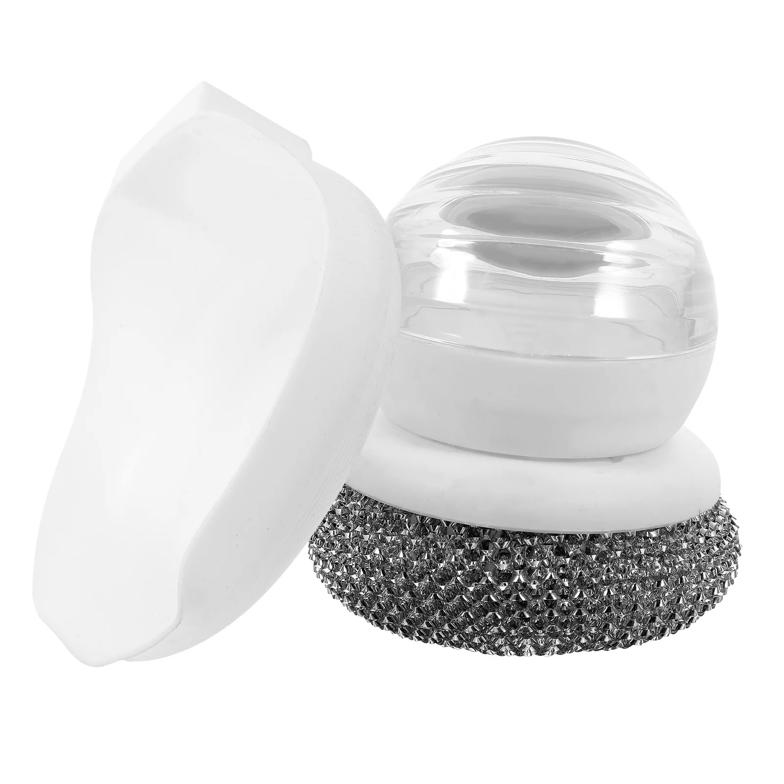 

Dish Cleaning Dish Brush Scrubber White Handle for Pots Pans Kitchen Sink Brush Dishes Multi Use