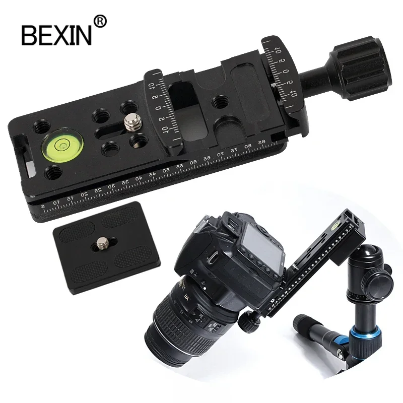 NNR Camera Long Quick Release Clamp Dslr Camera Adapter Mounting Node Rail Clamp support bracket for Arca swiss tripod ball Head