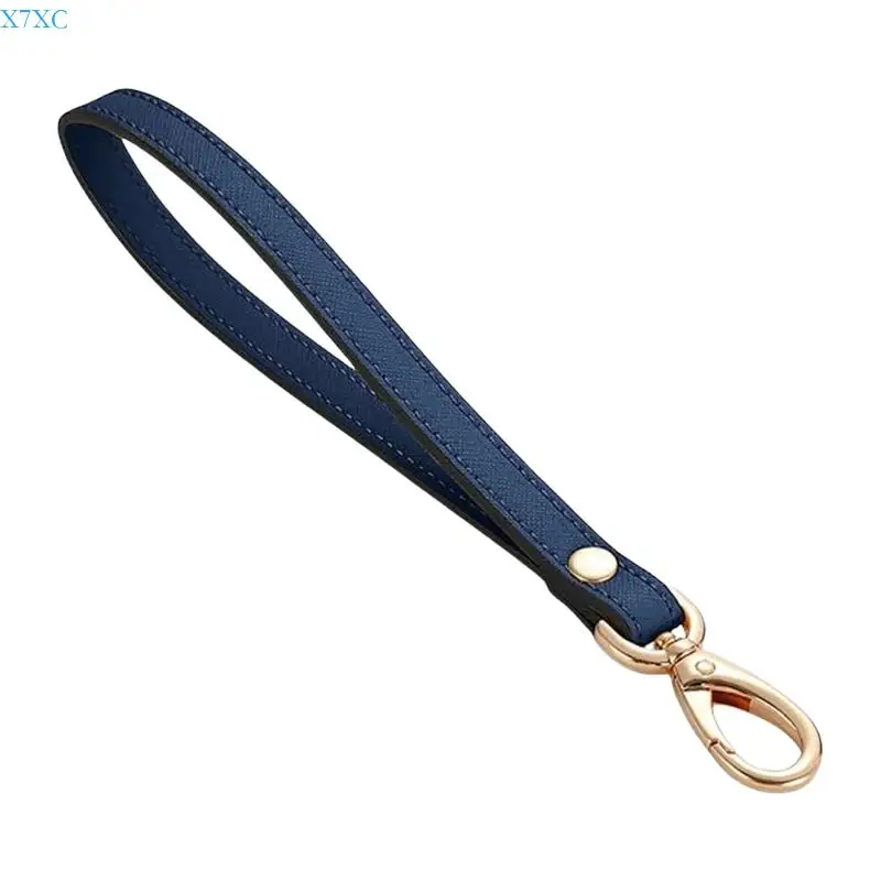 X7XC Wristlet Strap Faux Leather Keychain Wristlet Replacement Clutch Purse Wrist Lanyard Keychain Hand Strap for Wallet