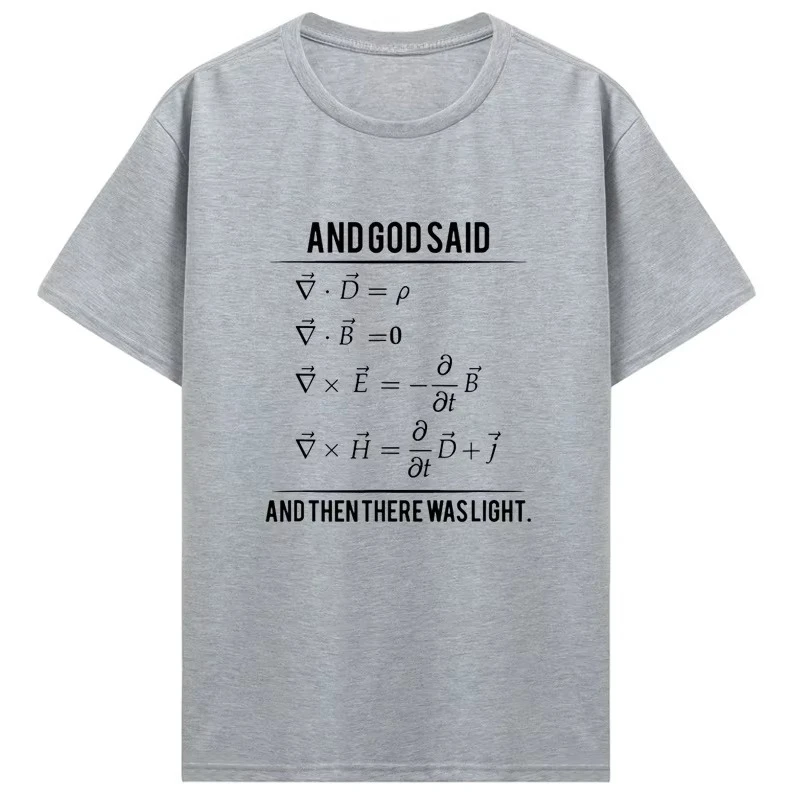 Algebraic Dancing Character Mathematical Equation Graphic Tee Unisex Round Neck Street Style Fun Birthday Gift Casual Tops
