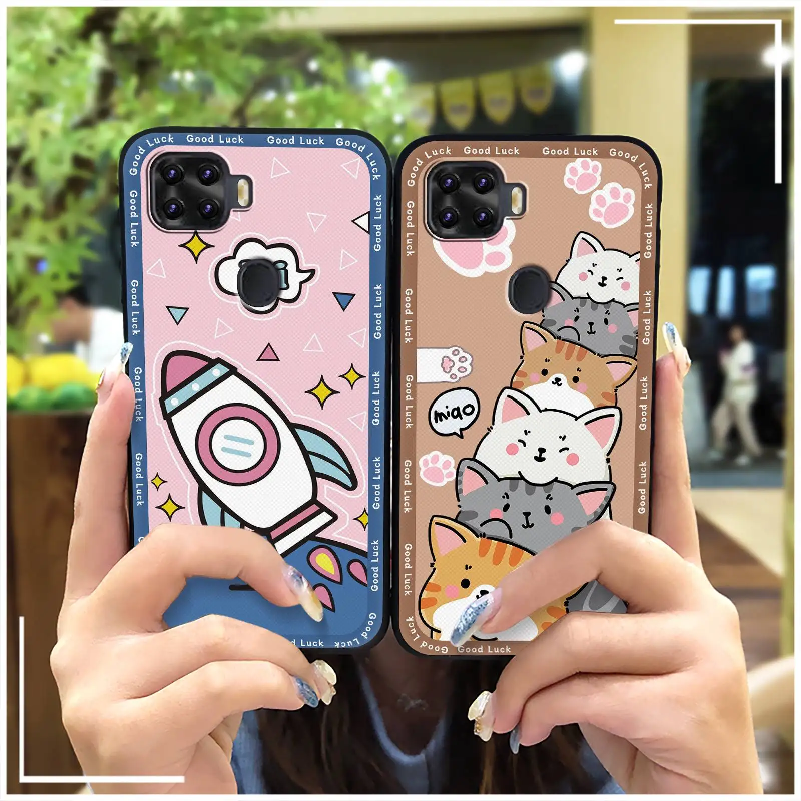 TPU Durable Phone Case For ZTE A1 ZTG01/Blade X1 5G Full wrap Anti-knock Phone Protector Shockproof Protective Cute