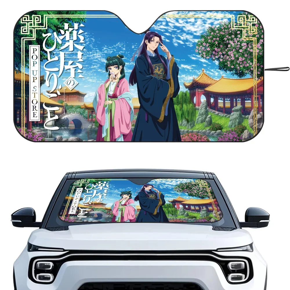 

The A-Apothecary Diaries Car SunSha Heat-insulating Aluminum Film Windshield Sunshas UV Rays Blocks Car Sun Visor Protector