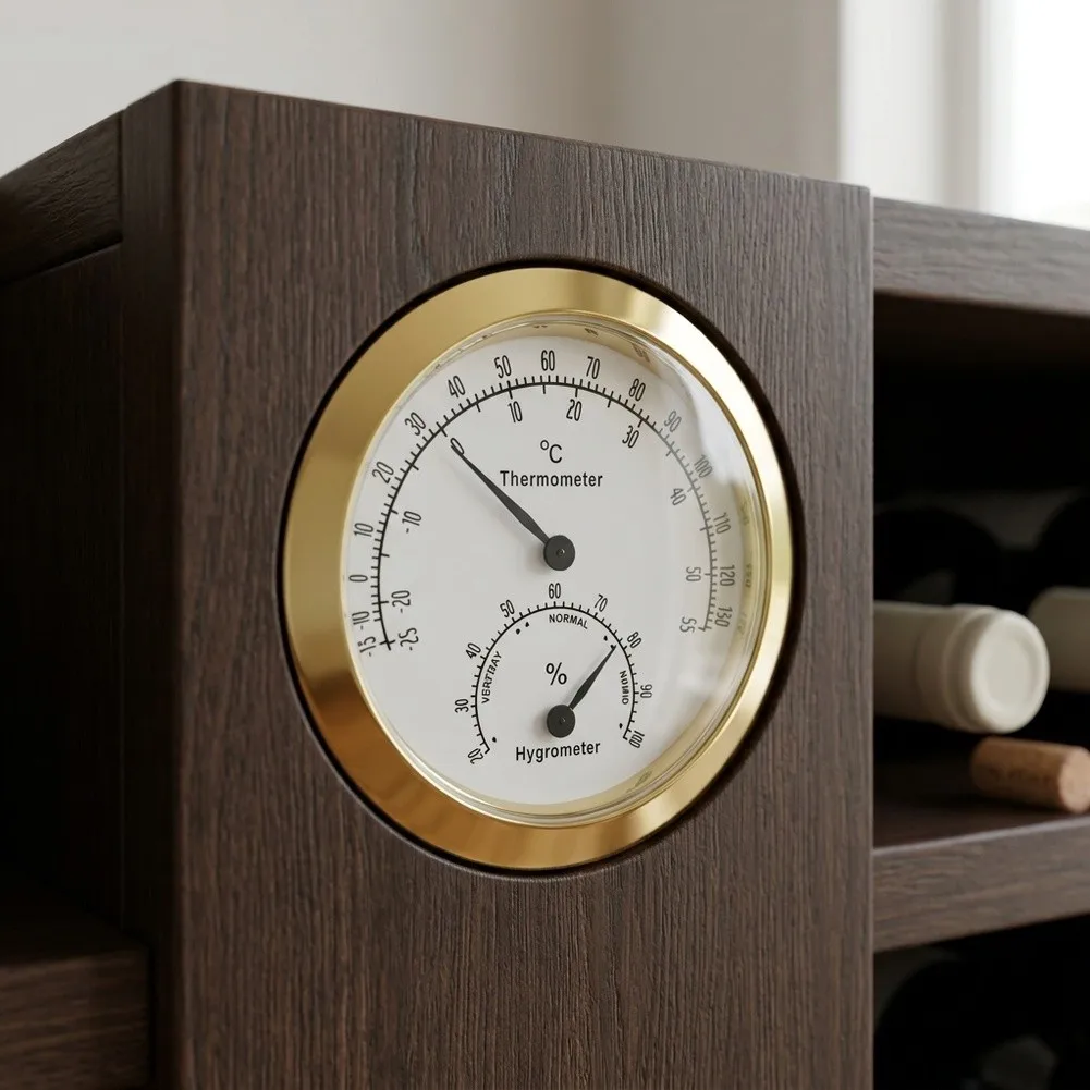Small Room Humidity Gauge Embedded Hygrometer Thermometer Measures Temperature And Humidity Easy-to-read Digital Display