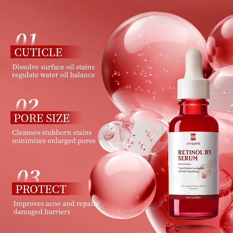 المضادة للتجاعيد الريتينول B3 الوجه جوهر ترطيب تتلاشى غرامة خط رفع ثبات إصلاح السلس تغذي تشديد سطع المصل