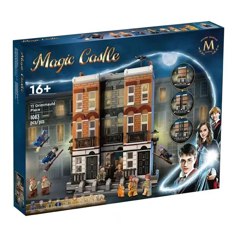 NEW 1083Pcs76408 Magic World of Wizards Classic Movies 12 Grimmauld Place Building Blocks Toys For Kids Gifts