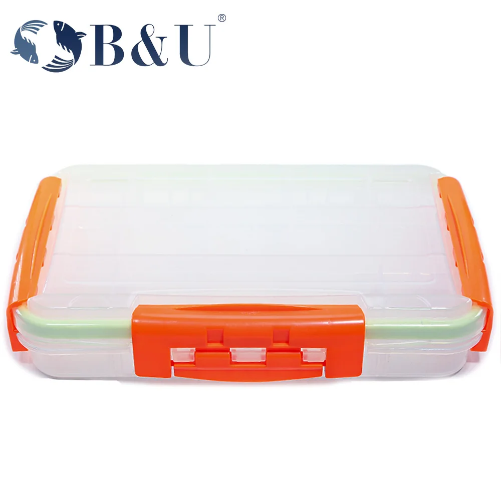 B&U-Super Large Storage Fishing Gear Box, Multi Functional, Split Insert, Fake Bait, Accessories