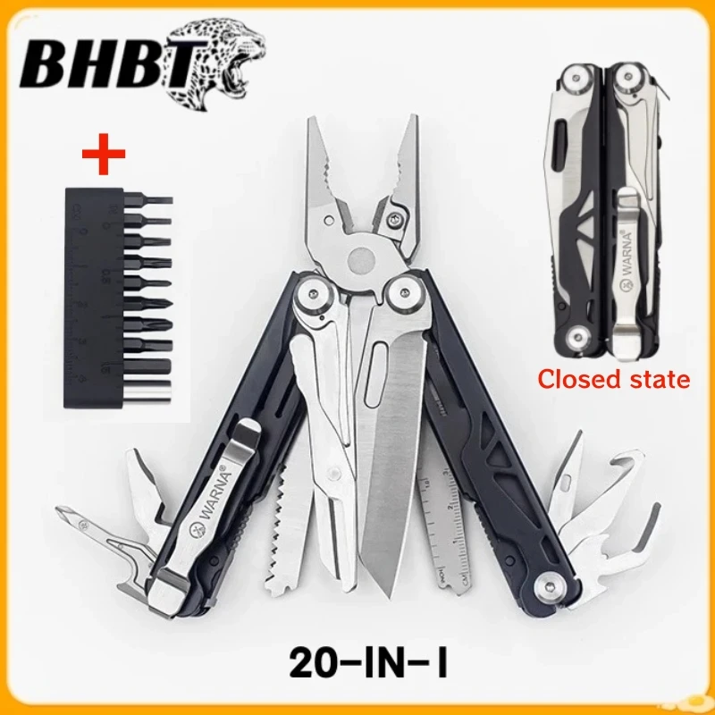 BHBT 2025 NEW 20-IN-1 CNC Precision Engraving Folding Multi-tool Pliers Outdoor Camping Emergency Equipment