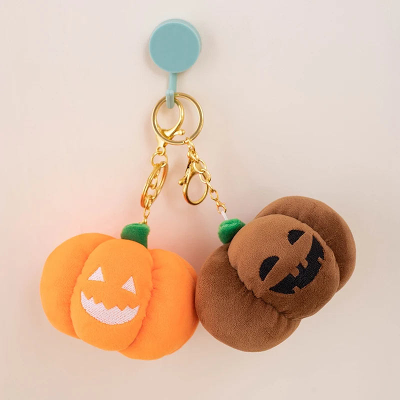 Pendentif en peluche citrouille d'halloween, sac à dos, porte-clés en peluche, pendentif de voiture, décoration de fête à domicile d'halloween, pendentif suspendu