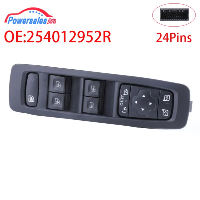 New Car Power Window Switch For Renault Kadjar Megane 254012952R 25401-2952R Car Accessories