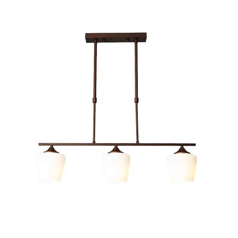 

New American restaurant chandelier, dining table bar dining room chandelier nostalgia, retro country wrought iron
