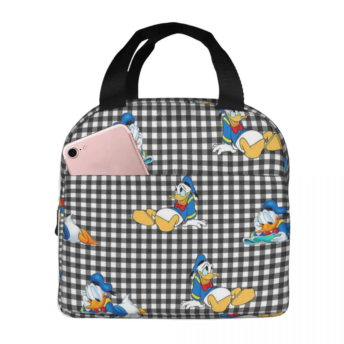 

Индивидуальная термосумка для обедов Donaldes Anime Duckes для работы и школы, водонепроницаемая, с мультяшным рисунком, термоконтейнер для бенто, женская