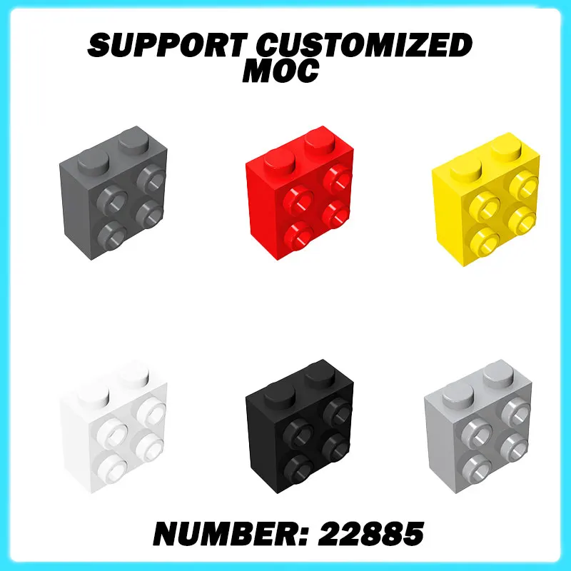 22885 MOC Gemodificeerde 1x2x1 2/3 Bouwstenen Kit Met Studs Op Zijstenen Educatief Idee speelgoed Kinderen Verjaardag Kid Gift
